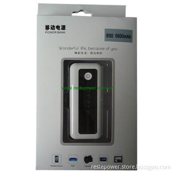 5600mAh Portable Power External Battery for iPhone, HTC, SAMSUNG